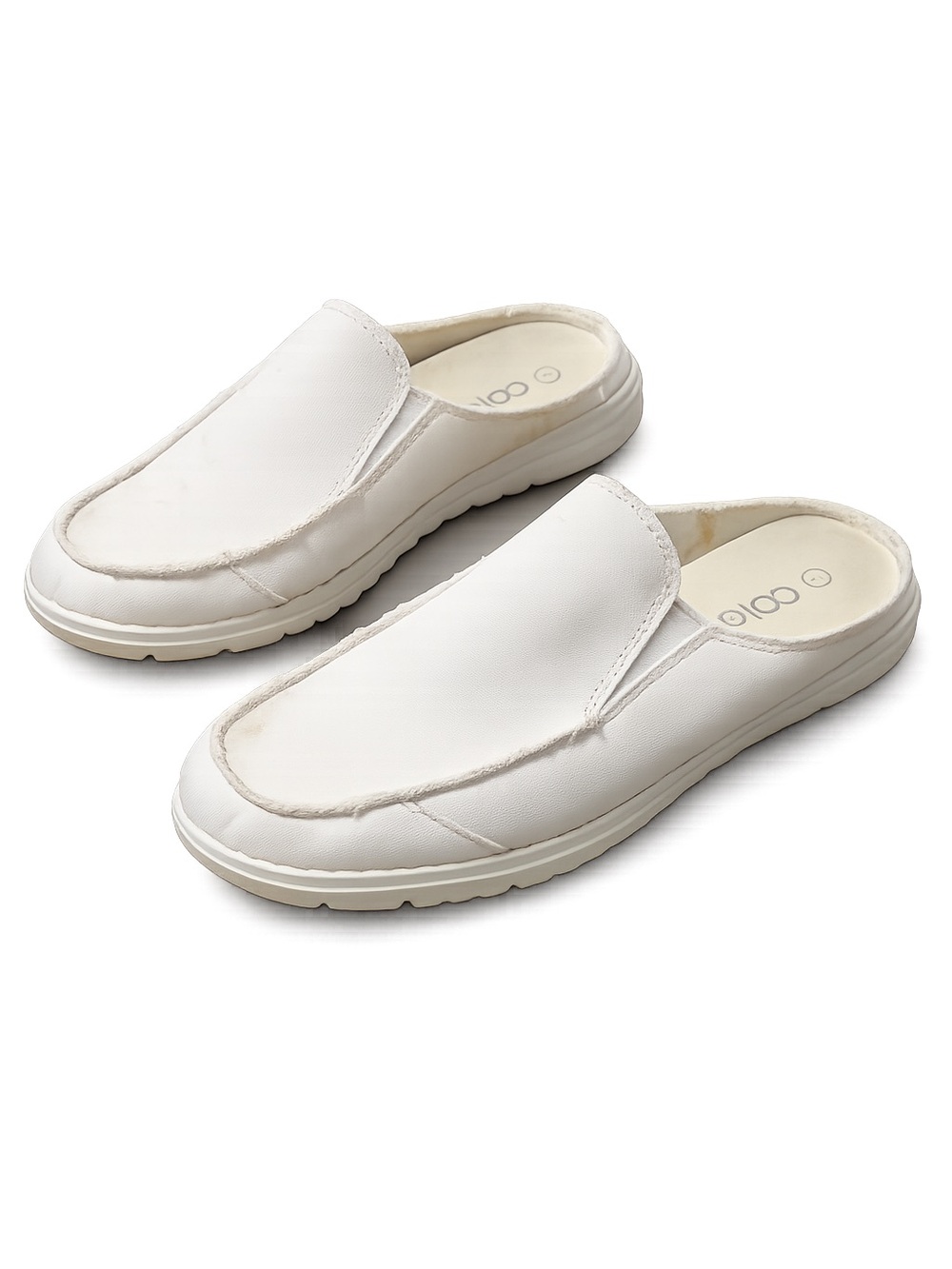 Colgo Women’s Canvas Slip On Mule Sneakers White Comfort Shoes Size 7 Casual